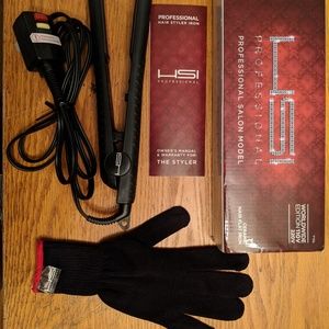 HSI Professional Ceramic 1" Hair Flat Iron, Curler